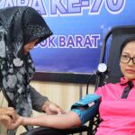 Donor Darah Polres Lombok Barat, Wujud Kepedulian dalam HUT Lalu Lintas ke-70